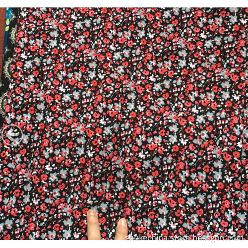 92% Polyester 8% Spandex Peach Skin Print Stoff